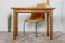 Solid Pine Wood Table Junco 226C | Rustic Oak Look | 100 x 50 cm | Modern Angular Design