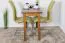 Solid Pine Wood Table Junco 226C | Rustic Oak Look | 100 x 50 cm | Modern Angular Design