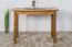 Solid Pine Wood Table Junco 226C | Rustic Oak Look | 100 x 50 cm | Modern Angular Design