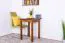 Solid Pine Wood Table Junco 233A | Rustic Oak Finish | Angular | 60 x 60 cm | Space-Saving Design