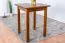 Solid Pine Wood Table Junco 233A | Rustic Oak Finish | Angular | 60 x 60 cm | Space-Saving Design