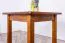 Solid Pine Wood Table Junco 233A | Rustic Oak Finish | Angular | 60 x 60 cm | Space-Saving Design