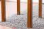 Solid Pine Wood Table Junco 233A | Rustic Oak Finish | Angular | 60 x 60 cm | Space-Saving Design