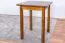 Solid Pine Wood Table Junco 233A | Rustic Oak Finish | Angular | 60 x 60 cm | Space-Saving Design
