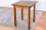 Solid Pine Wood Table Junco 233A | Rustic Oak Finish | Angular | 60 x 60 cm | Space-Saving Design
