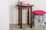 Round Solid Pine Table Walnut Finish Junco 234A | Ø 60 cm | Premium Craftsmanship
