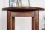 Round Solid Pine Table Walnut Finish Junco 234A | Ø 60 cm | Premium Craftsmanship