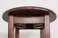 Round Solid Pine Table Walnut Finish Junco 234A | Ø 60 cm | Premium Craftsmanship
