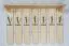 Solid Pine Wardrobe Junco 354 | Natural Finish | 60 x 80 x 29 cm | 7 Hooks & Shelf