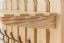 Solid Pine Wardrobe Junco 354 | Natural Finish | 60 x 80 x 29 cm | 7 Hooks & Shelf