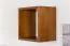 Suspended Wall Shelf Solid Pine Wood | Oak Rustic Finish | Junco 291C | 30 x 30 x 20 cm
