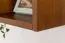Suspended Wall Shelf Solid Pine Wood | Oak Rustic Finish | Junco 291C | 30 x 30 x 20 cm