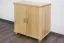 2 Door Storage Cabinet Columba 07, solid pine wood, clearly varnished - H79 x W80 x D50 cm