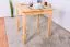 Dining Table Junco 233B, solid pine wood, clear finish - H75 x W75 x L75 cm
