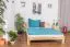 Double bed / guest bed solid pine wood natural A5, incl. slatted frame - dimensions 160 x 200 cm