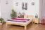 Double bed / guest bed solid pine wood natural A5, incl. slatted frame - dimensions 160 x 200 cm