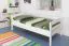 Children's Bed / Youth Sofa Bed Easy Premium Line K1/n | Solid Beech Wood | White Lacquered | 90 x 190 cm
