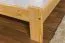 Double bed / guest bed solid pine wood natural A27, incl. slatted frame - dimensions 160 x 200 cm