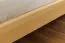 Double bed / guest bed solid pine wood natural A27, incl. slatted frame - dimensions 160 x 200 cm