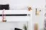 Loft bed Patrick solid beech wood white lacquered with desk top, incl. roll-away frame - 90 x 200 cm