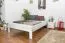Children's Bed / Youth Bed Solid Pine | White Lacquered | 140 x 200 cm | Includes Slatted Frame