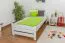 Children's Bed or Youth Bed Solid Pine White Lacquered 84 | 90 x 200 cm | Includes Slatted Frame
