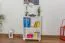 Low 83cm Standard Bookcase Junco 53C, solid pine, white finish - H83 x W60 x D42 cm