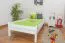 Children's bed / Youth bed solid pine wood, in a white paint finish 97, includes slatted frame - Dimensions: 90 x 200 cm