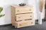 Chest of drawer Pine solid wood nature 001 - Dimensions 80 x 80 x 42 cm (H x W x D)
