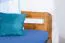 Double bed / guest bed solid oak pine A6, incl. slatted frame - dimensions 160 x 200 cm