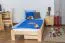 Futon bed / solid wood bed solid pine natural A10, incl. slatted frame - dimensions 90 x 200 cm