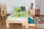 Futon bed / solid wood bed solid pine natural A10, incl. slatted frame - dimensions 90 x 200 cm