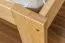 Single bed / guest bed solid pine solid wood natural 75, incl. slatted frame - dimensions 140 x 200 cm