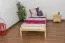 Futon bed / solid wood bed solid pine natural wood, incl. slatted frame - dimensions: 90 x 200 cm