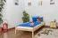 Futon bed / solid wood bed solid pine natural wood, incl. slatted frame - dimensions: 90 x 200 cm