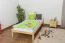 Futon bed / solid wood bed solid pine natural wood, incl. slatted frame - dimensions: 90 x 200 cm