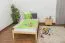 Futon bed / solid wood bed solid pine natural wood, incl. slatted frame - dimensions: 90 x 200 cm
