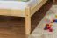 Futon bed / solid wood bed solid pine natural wood, incl. slatted frame - dimensions: 90 x 200 cm