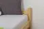 Futon bed / solid wood bed solid pine natural wood, incl. slatted frame - dimensions: 90 x 200 cm