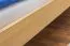 Single bed / guest bed solid pine solid wood natural 78, incl. slatted frame - dimensions 90 x 200 cm