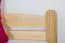 Single bed / Day bed solid, natural pine wood 84, includes slatted frame- Dimensions 90 x 200 cm