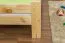 Children's & Youth Solid Pine Bed Natural A26 | 90 x 200 cm | Includes Slatted Frame | Modern Design