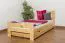 Children's & Youth Solid Pine Bed Natural A26 | 90 x 200 cm | Includes Slatted Frame | Modern Design