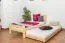 Children's & Youth Solid Pine Bed Natural A26 | 90 x 200 cm | Includes Slatted Frame | Modern Design