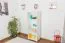 Shelf solid pine solid wood white lacquered Junco 51C - Dimensions 158 x 60 x 42 cm