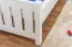 Children's Bed / Youth Bed Solid Pine White Lacquered 66 | 100 x 200 cm | Includes Slatted Frame