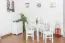 Solid Pine Table White Lacquered | Junco 226A Square | 50 x 80 cm | Modern Space-Saving Design