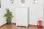 2 Drawer, 2 Door Storage Cabinet Junco 156, solid pine wood, white varnished - H140 x W90 x D42 cm