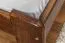 Children's or Youth Bed Solid Pine Walnut A8 | 140 x 200 cm | Includes Slatted Frame