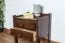 Bedside table solid pine wood nut colored 003 - Dimensions 52 x 40 x 33 cm (H x B x T)